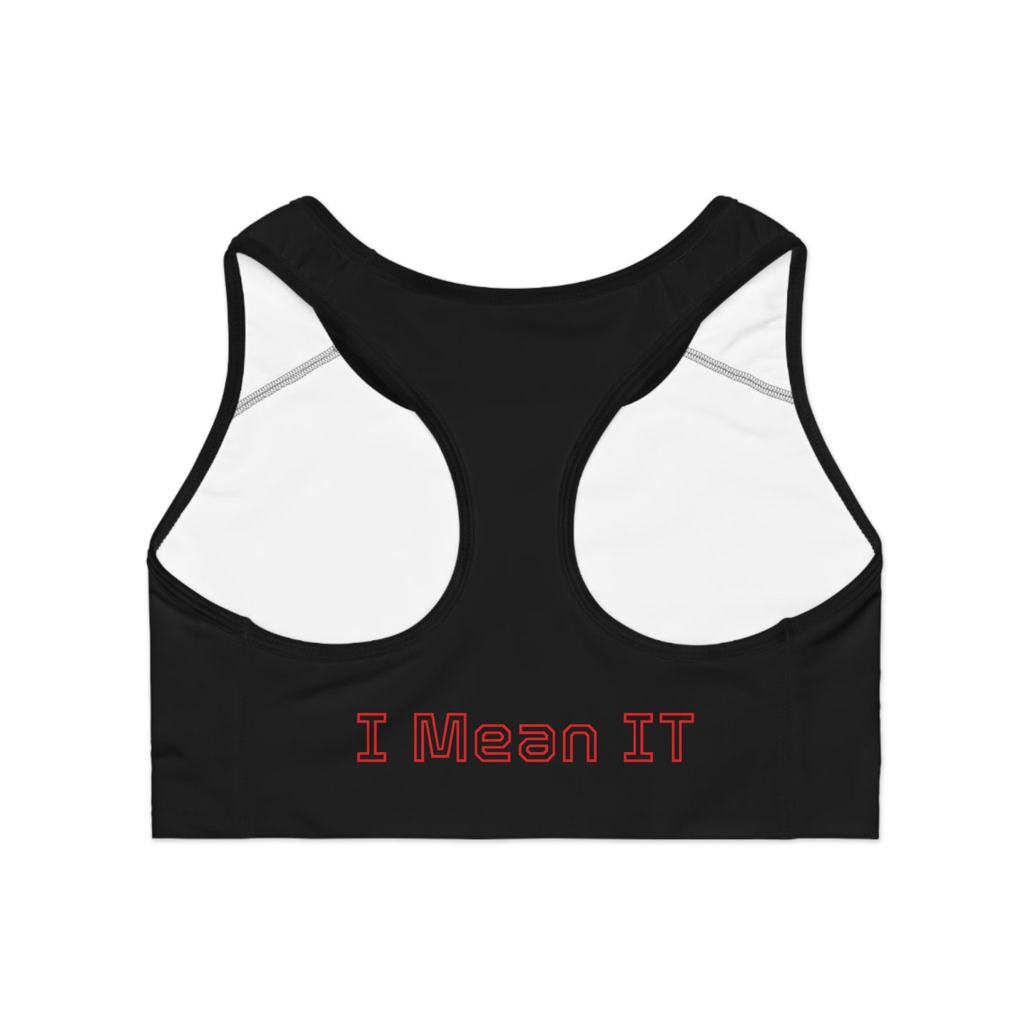"Fuck Off - I Mean It" Statement Sports Bra - GothAlternativeLife