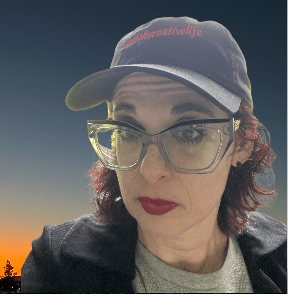 Embroidered Black Baseball Cap with GothAlternativeLife Logo USA Made - GothAlternativeLife