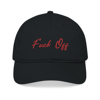 'Fuck Off' Embroidered Black Baseball Cap - GothAlternativeLife