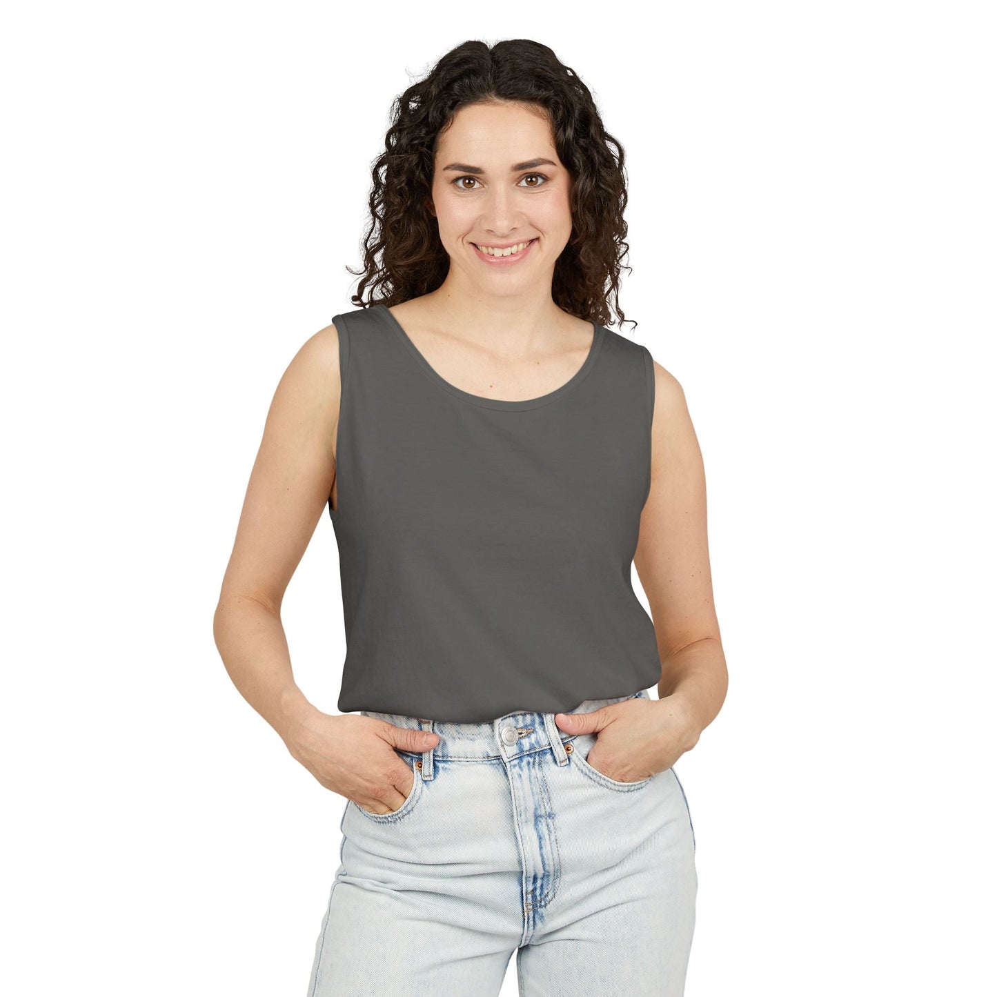 Fuck Off Garment Dyed Tank - Unisex Tank Top - GothAlternativeLife