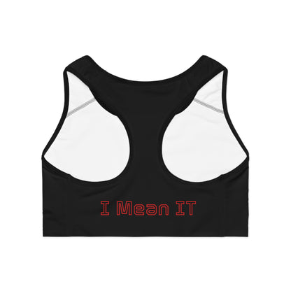 "Fuck Off - I Mean It" Statement Sports Bra - GothAlternativeLife