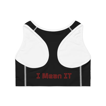 "Fuck Off - I Mean It" Statement Sports Bra - GothAlternativeLife